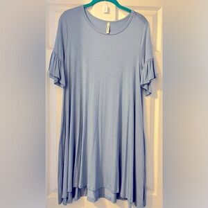 Bell Sleeve Dress With Pockets